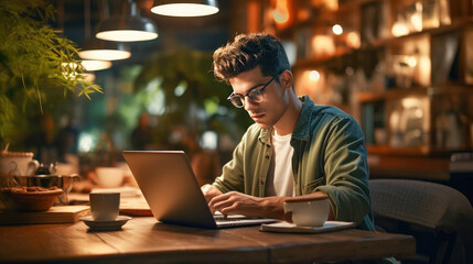 Business People Communicating in Office. Workers are sitting at the negotiating table collective thinking and brainstorming, generative AI. 