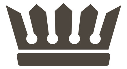 Royal logo. Premium quality sign. Black crown