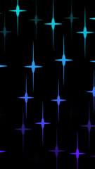 Abstract illustration Twinkling vibrant colorful star in vertical high resolution. Easy to use.