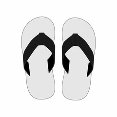 flip flops isolated on white