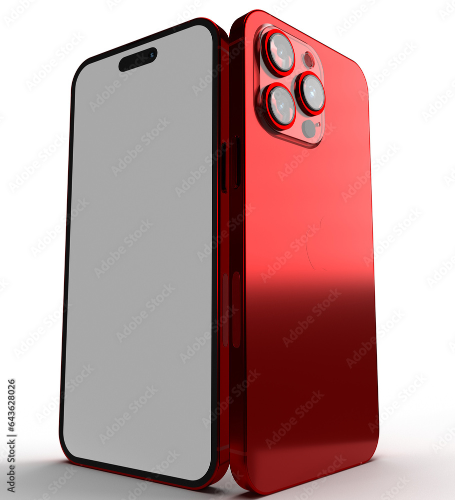 Poster red orange pink crimson color symbol decoration smartphone mobile cellphone device template front ba