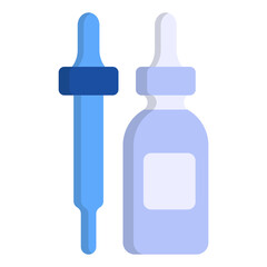 Weed Oil Bottle with Dropper concept, Essential Tinctures and Serum 100 ml vector color icon design, Cannabis and marijuana symbol, thca and cbdasign, recreational herbal drug stock illustration