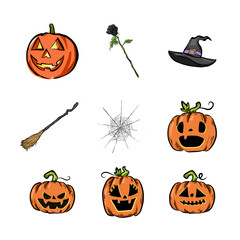 set of halloween icon 5