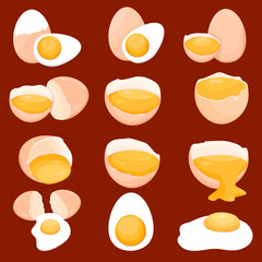 Egg yolk set