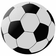 Soccer ball on a white background. High quality illustration
