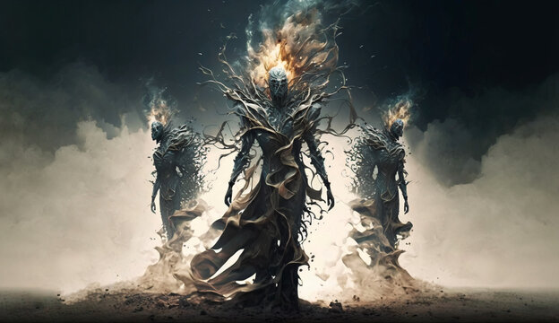 Otherworldly Phantoms: A Surreal Portrait