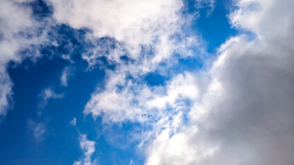 beautiful cloud sky in sunny day