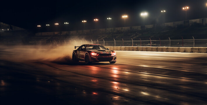  Ambassador Car Drifting On A Race Track Hd Wallpaper