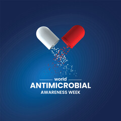 world antimicrobial awareness week. antimicrobial awareness creative concept. 