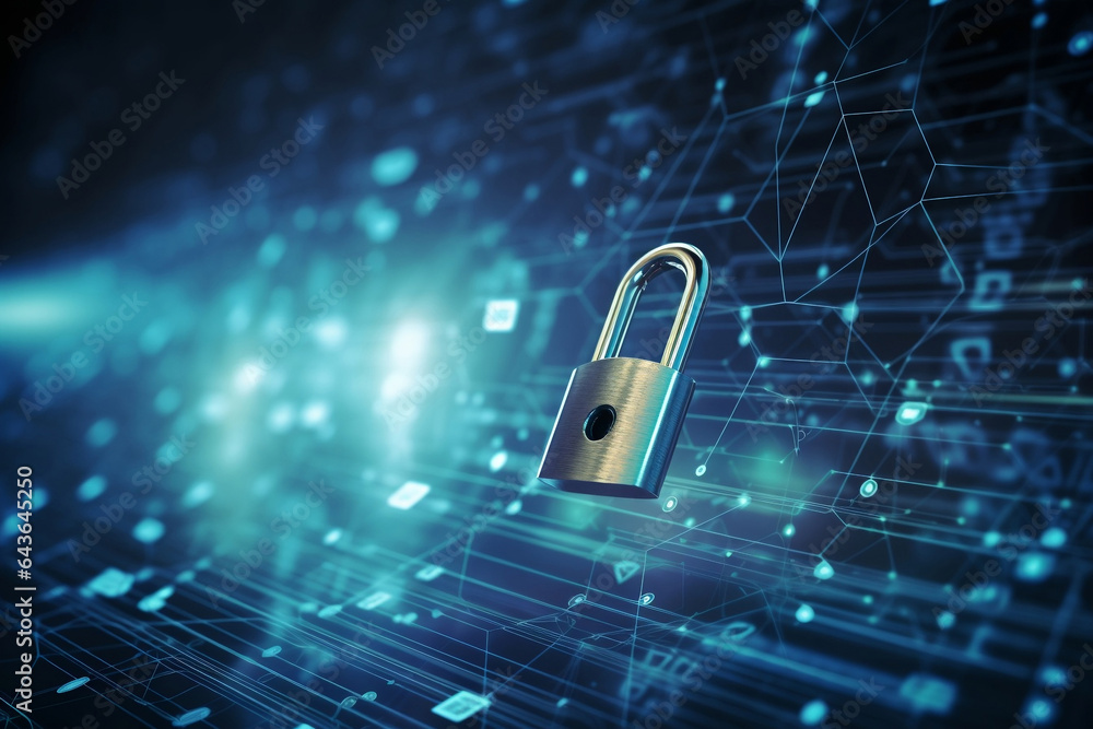 Poster data security and cyber privacy professional generative ai