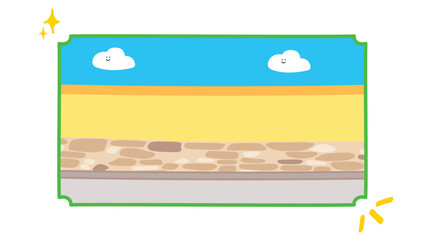 Background Vietnam street, Hand drawn background, picture frame