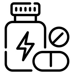 Sports Nutrition Icon illustration