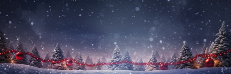 Christmas concept panoramic background