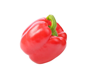 Sweet red pepper on transparent png