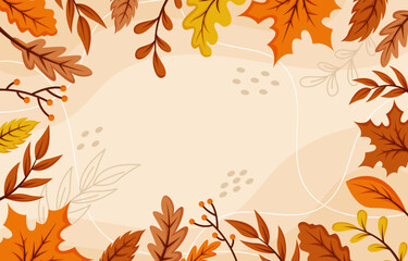 Autumn Fall Leaves Background