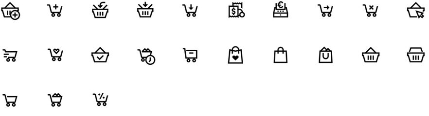 Set of E-commerce icons