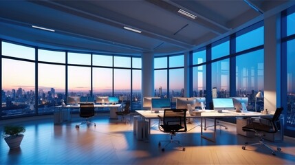 Modern Office Space with Panoramic Views