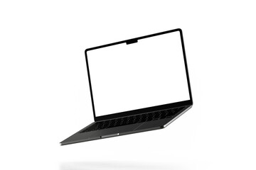 Isolated Floating Laptop Air 