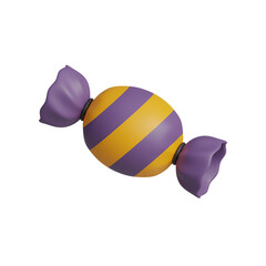 3d Halloween candy icon