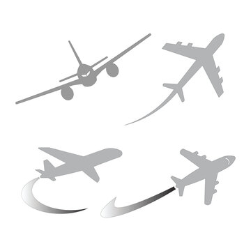 icon airplane show illustration design trendy