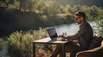 remote work lifestyle generated by ai