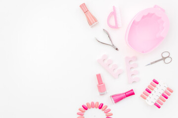 Nail care and beauty cosmetic products for manicure and pedicure