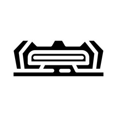 burner gas service glyph icon vector. burner gas service sign. isolated symbol illustration