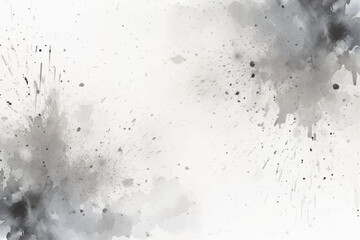 Watercolor abstract splash, spray. Color painting vector texture. Black gray background.