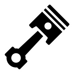 Automotive Piston solid glyph icon