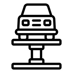 Car Lift Repair Service outline icon