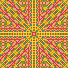Fototapeta premium Beautiful geometric seamless ornament vector composition. Trendy scarf print.