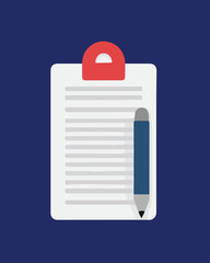 Book, notepad, pen, paper and notebook icons