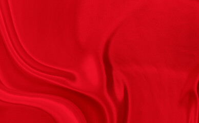 Black red satin dark fabric texture luxurious shiny that is abstract silk cloth background with patterns soft waves blur beautiful.