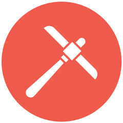 Obraz premium Pickaxe Vector Icon Design Illustration