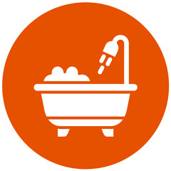 Bathtub Vector Icon Design Illustration