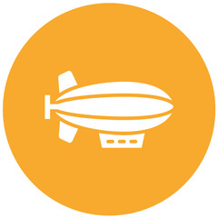 Zeppelin Vector Icon Design Illustration © Graphixs Art