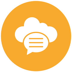 Chat bubble Vector Icon Design Illustration