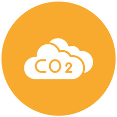 Co2 cloud Vector Icon Design Illustration