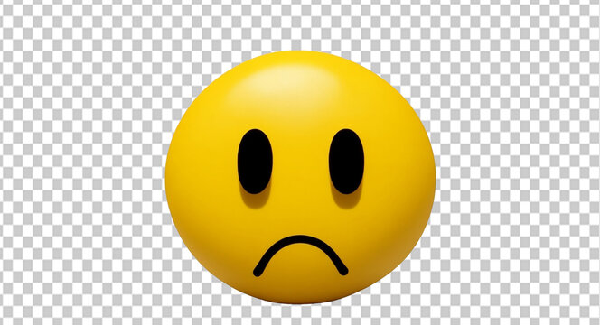 Sad Emoji On Transparent Background Png