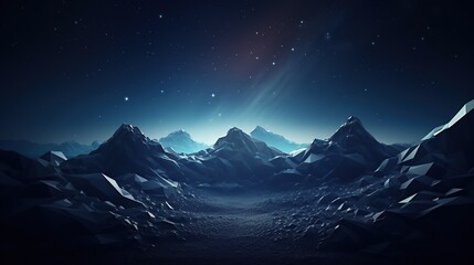 abstract polygonal space low poly dark background