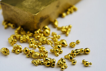 Gold bar money investing asset economy