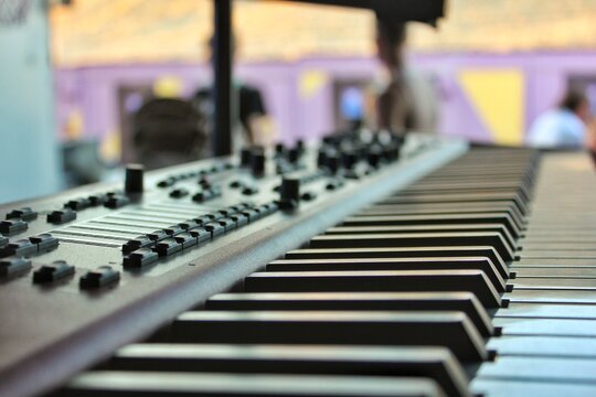 Musical keyboard instrument background image