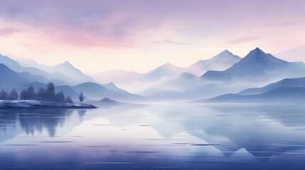 sunrise in the mountains