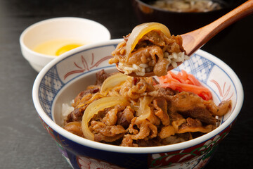 牛丼の定食