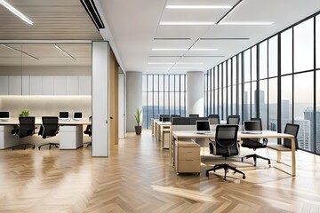 Empty Interior Of Modern Design Office 