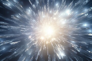 Silver bokeh light background, Christmas glowing bokeh confetti and sparkle texture overlay for your design. Sparkling Silver dust abstract luxury decoration background.