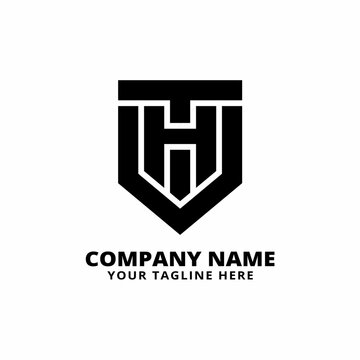 initial thv logo vector abstract illustration