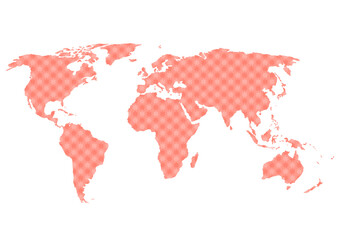 紅葉模様の世界地図