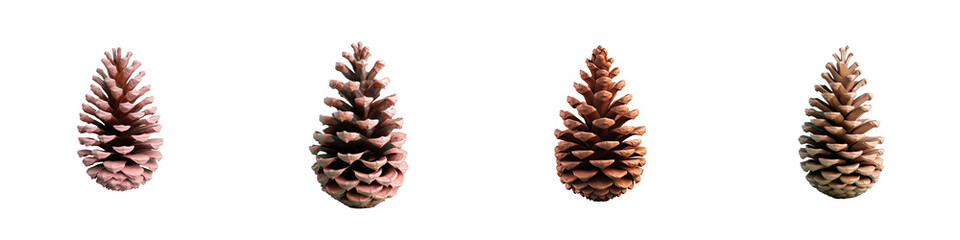 Pine cone isolated on transparent background