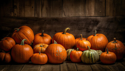pumpkins on a farm,pumpkin on a wooden table,Pumpkin Photography